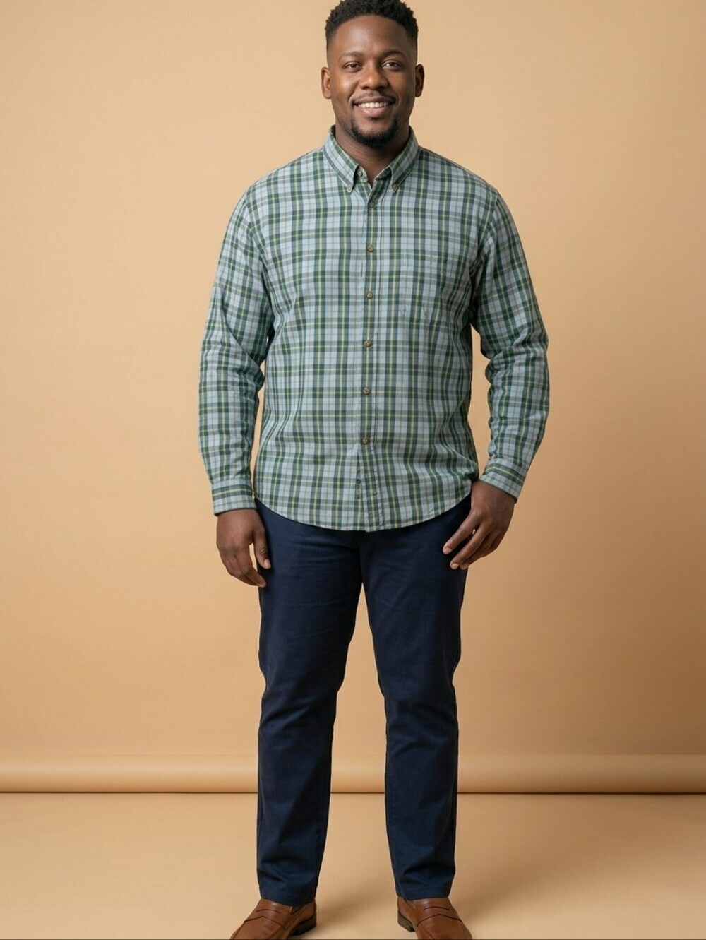 Arrow plaid 100% cotton shirt S Large excellent condition
